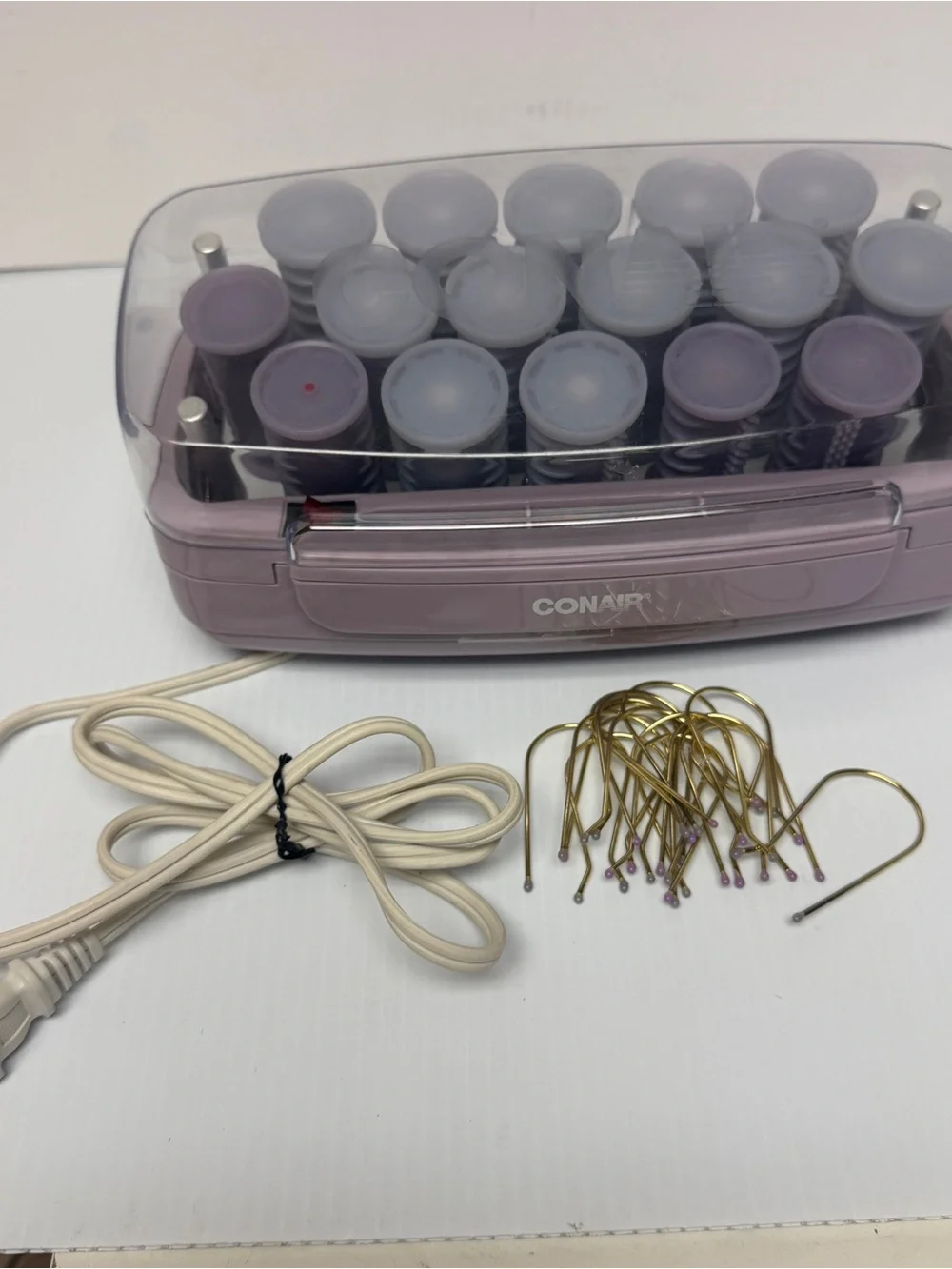 Conair Pink Heated Hair Roller Set with Clips model HS11